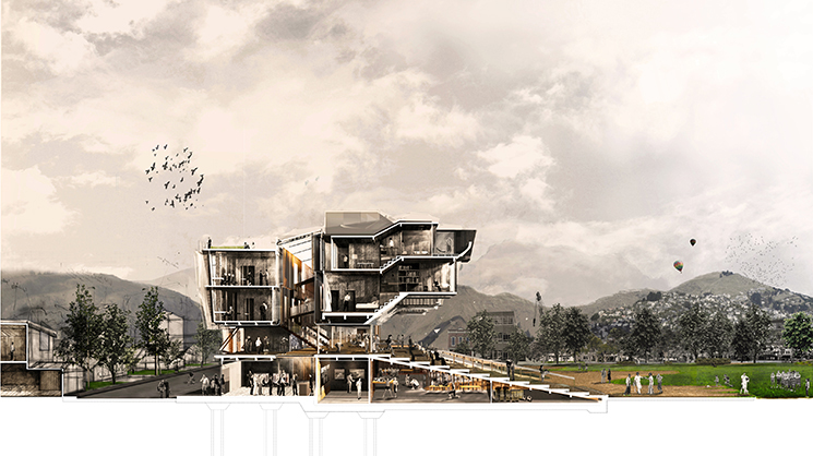 A New Agora - a project for the sub-centre: Grace Mills | Wellington School of Architecture | Victoria University of Wellington