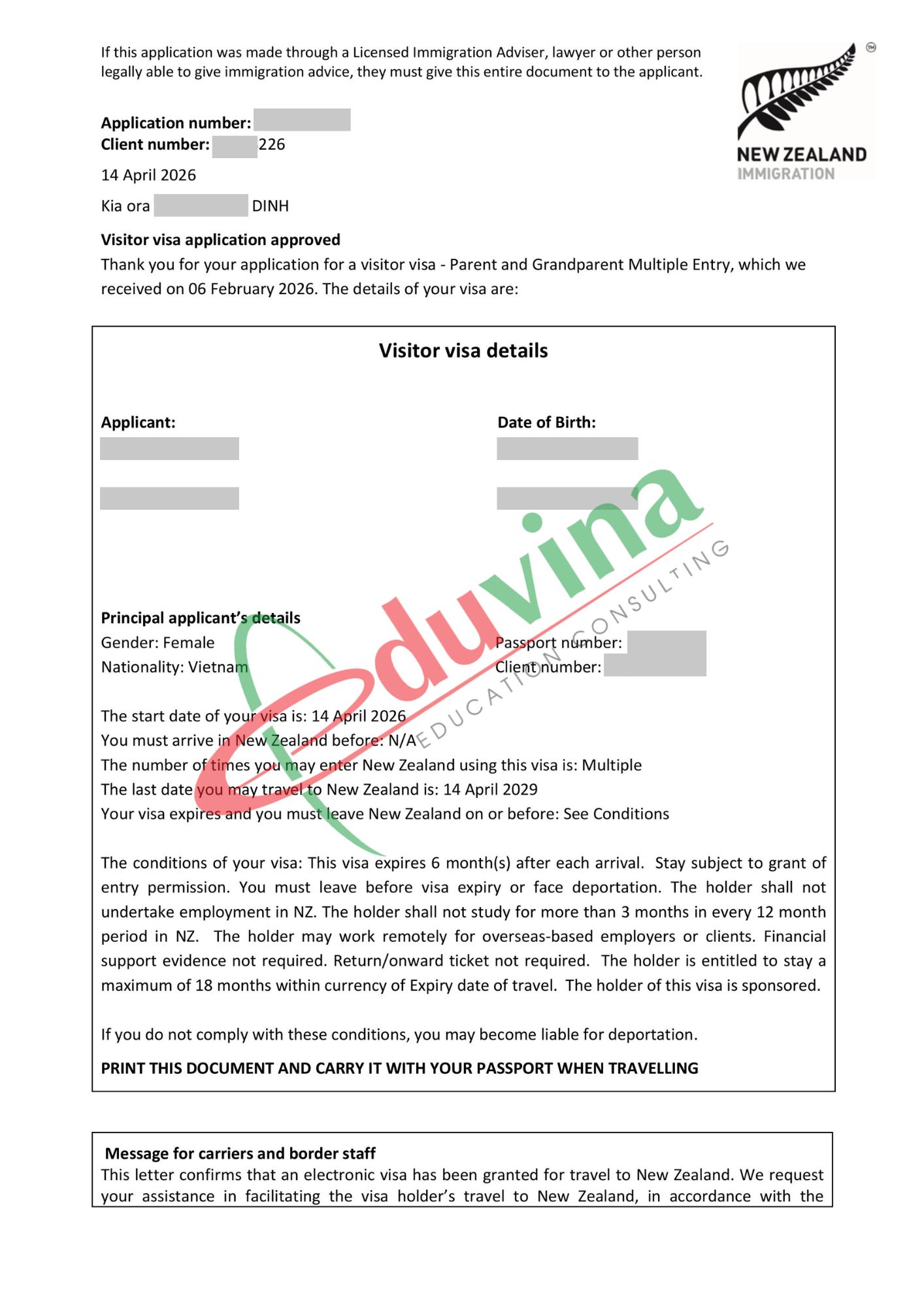 Visa thăm thân